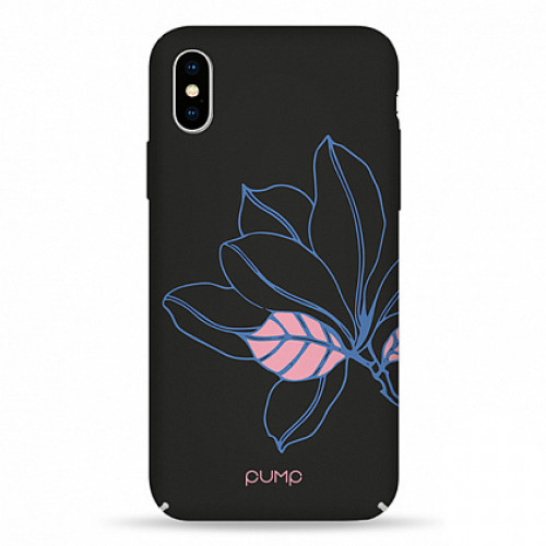 Чохол Pump Tender Touch Case для iPhone X/XS Black Flower (PMTTX/XS-7/97G)
