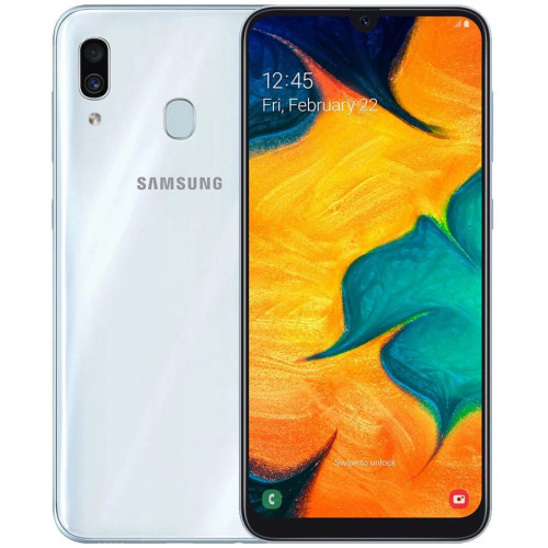 Samsung Galaxy A30 A305F 3/32GB White (SM-A305FZWUSEK) (UA UCRF)