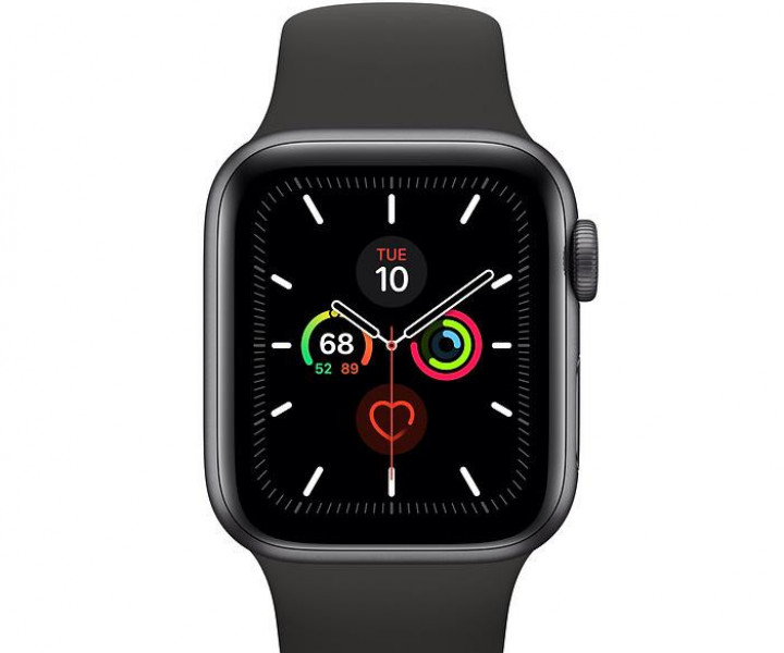 Apple Watch Series 5 (GPS) 40mm Space Gray Aluminum Case with Black Sport Band (MWV82) Б/У