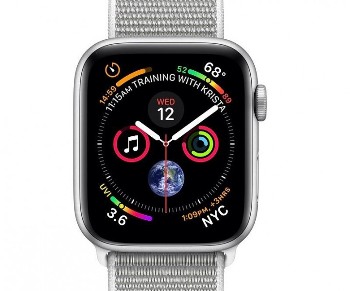Apple Watch Series 4 GPS + Cellular 44mm Silver Aluminum Case with Sport Loop (MTUV2) б/у