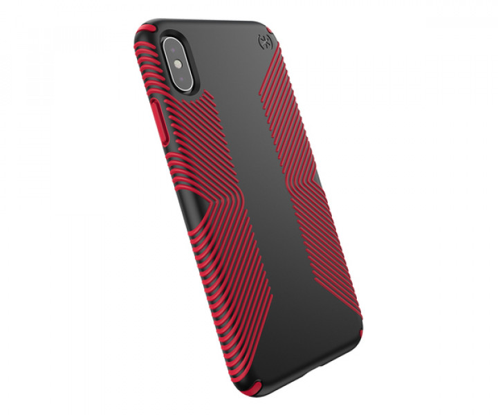 Чохол Speck Presidio Grip для iPhone XS Max Black/Dark Poppy Red (SP-117106-C305)