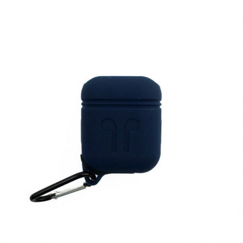 Чохол Airpods Silicone Case Sport Love з карабіном Sea Blue