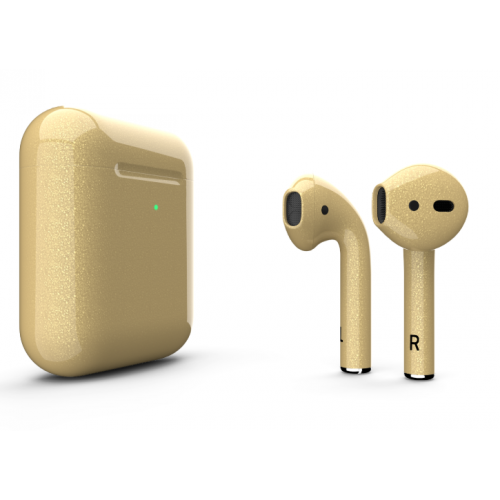 Наушники Apple AirPods 2 MRXJ2 с беспроводной зарядкой Gold Gloss (Золотые глянцевые)