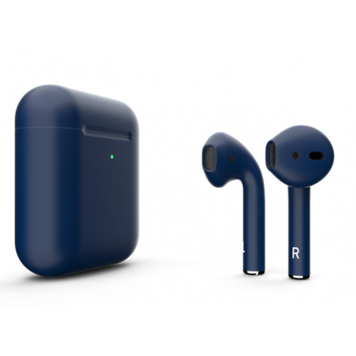 Наушники Apple AirPods 2 MRXJ2 с беспроводной зарядкой Night Blue Matte (Темно синие матовые)