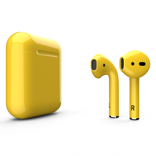Наушники Apple AirPods 2 MV7N2 Yellow Gloss (Желтые глянцевые)