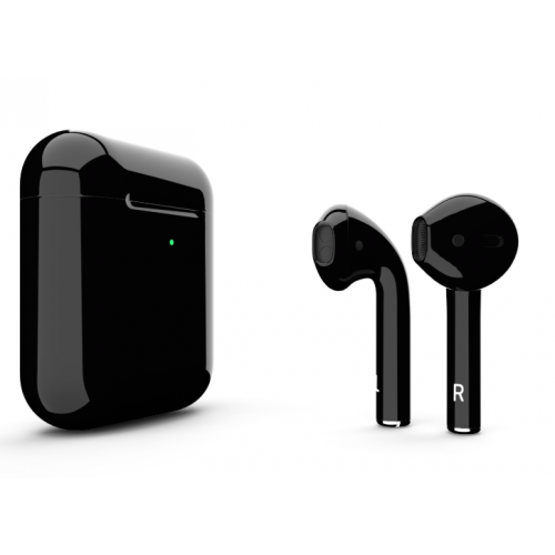 Наушники Apple AirPods 2 MRXJ2 с беспроводной зарядкой Black Gloss (Черные глянцевые)