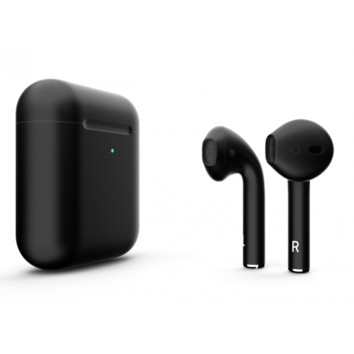 Наушники Apple AirPods 2 MRXJ2 с беспроводной зарядкой Black Matte (Черные матовые)