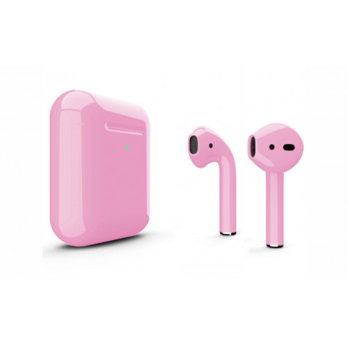 Наушники Apple AirPods 2 MRXJ2 с беспроводной зарядкой Pink Sand Gloss (Песочно-розовые глянцевые)