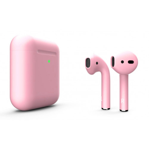 Наушники Apple AirPods 2 MRXJ2 с беспроводной зарядкой Light Pink Matte (Розовые матовые)