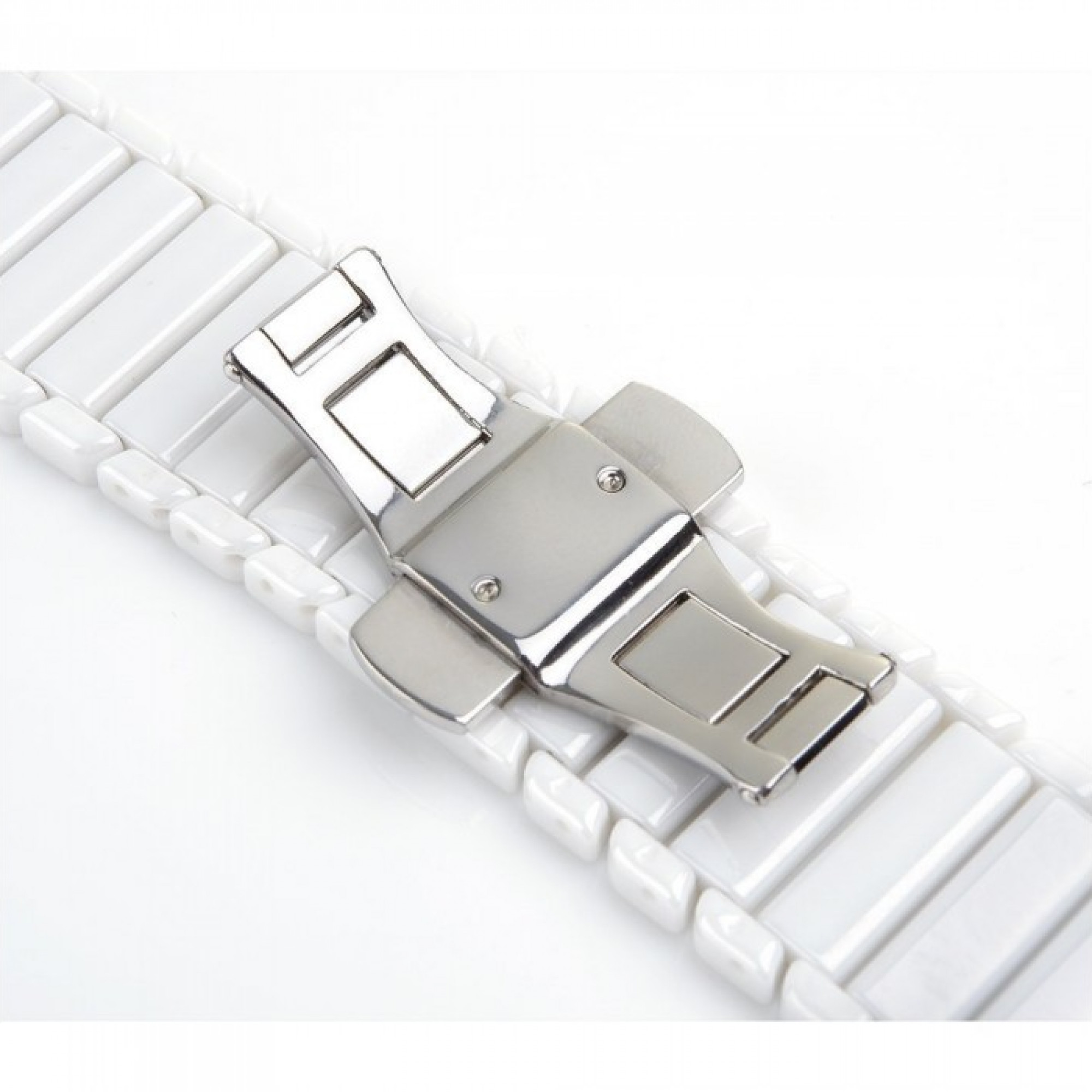 Керамический ремешок 1-Bead Ceramic Band for Apple Watch 38/40 mm - White