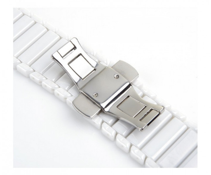 Керамический ремешок 1-Bead Ceramic Band for Apple Watch 38/40 mm - White