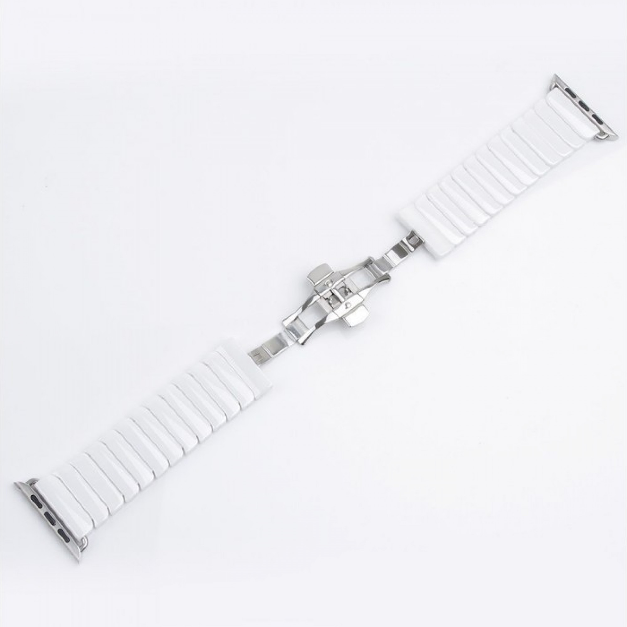 Керамический ремешок 1-Bead Ceramic Band for Apple Watch 38/40 mm - White