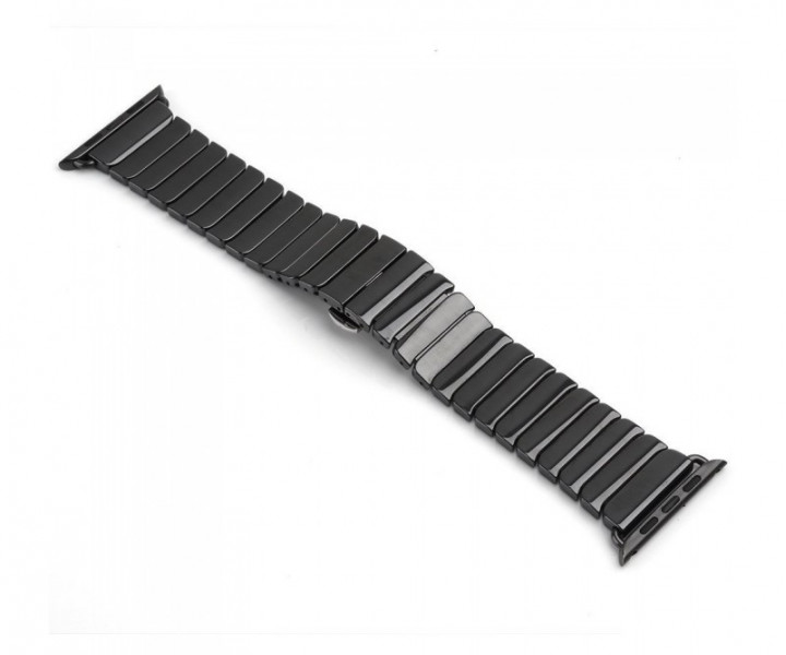 Керамический ремешок 1-Bead Ceramic Band for Apple Watch 38/40 mm - Black