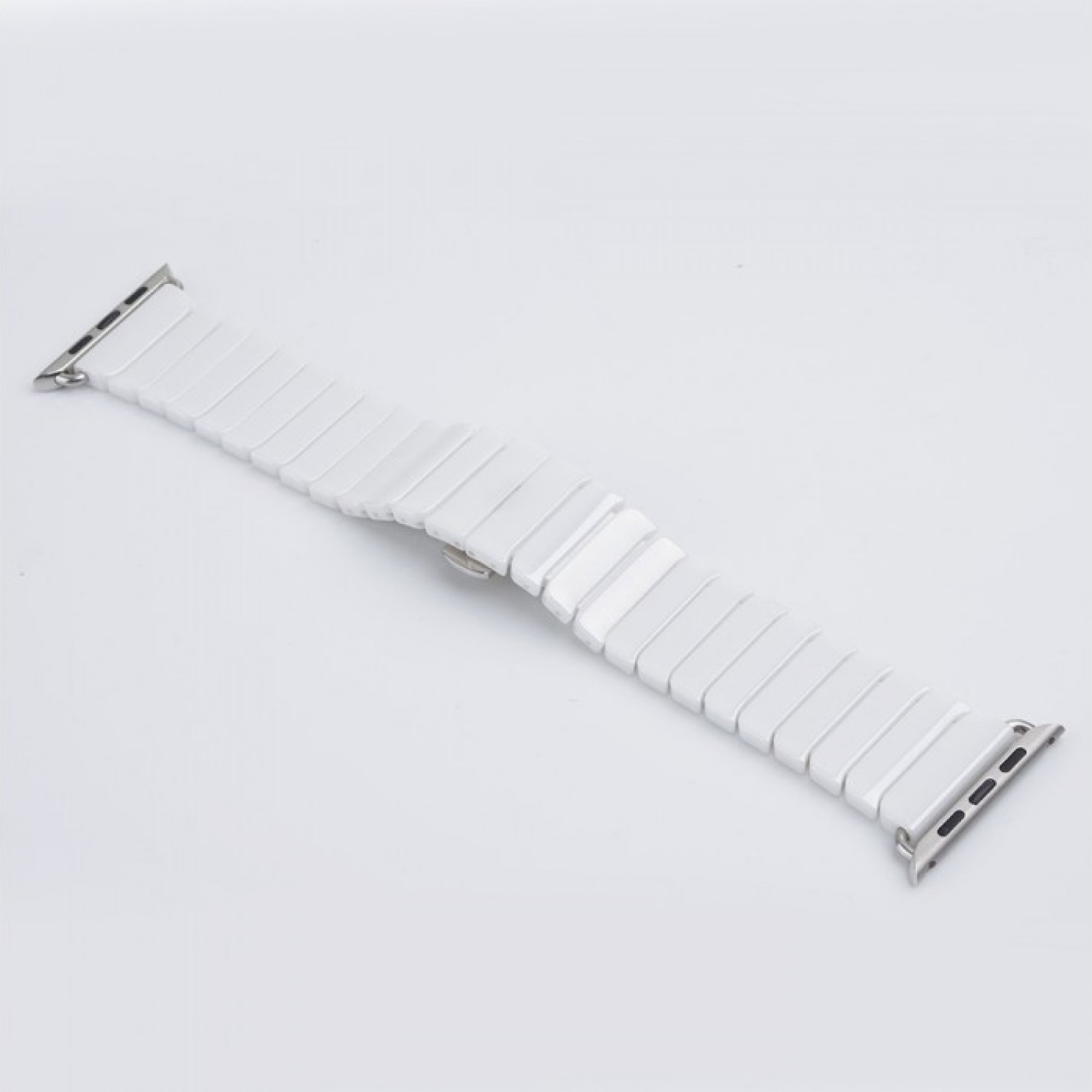 Керамический ремешок 1-Bead Ceramic Band for Apple Watch 38/40 mm - White