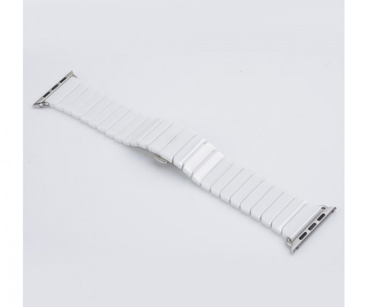 Керамический ремешок 1-Bead Ceramic Band for Apple Watch 38/40 mm - White