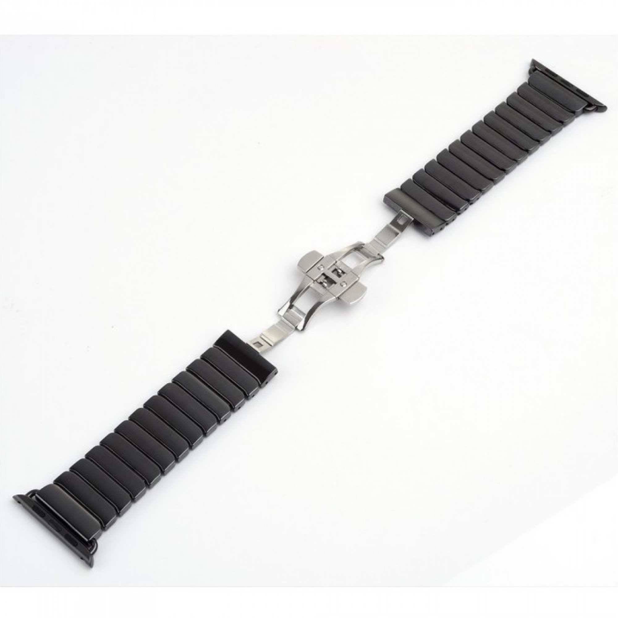 Керамический ремешок 1-Bead Ceramic Band for Apple Watch 38/40 mm - Black