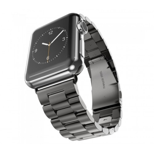 Металлический ремешок 3-Bead Metal Band for Apple Watch 42/44 mm - Black