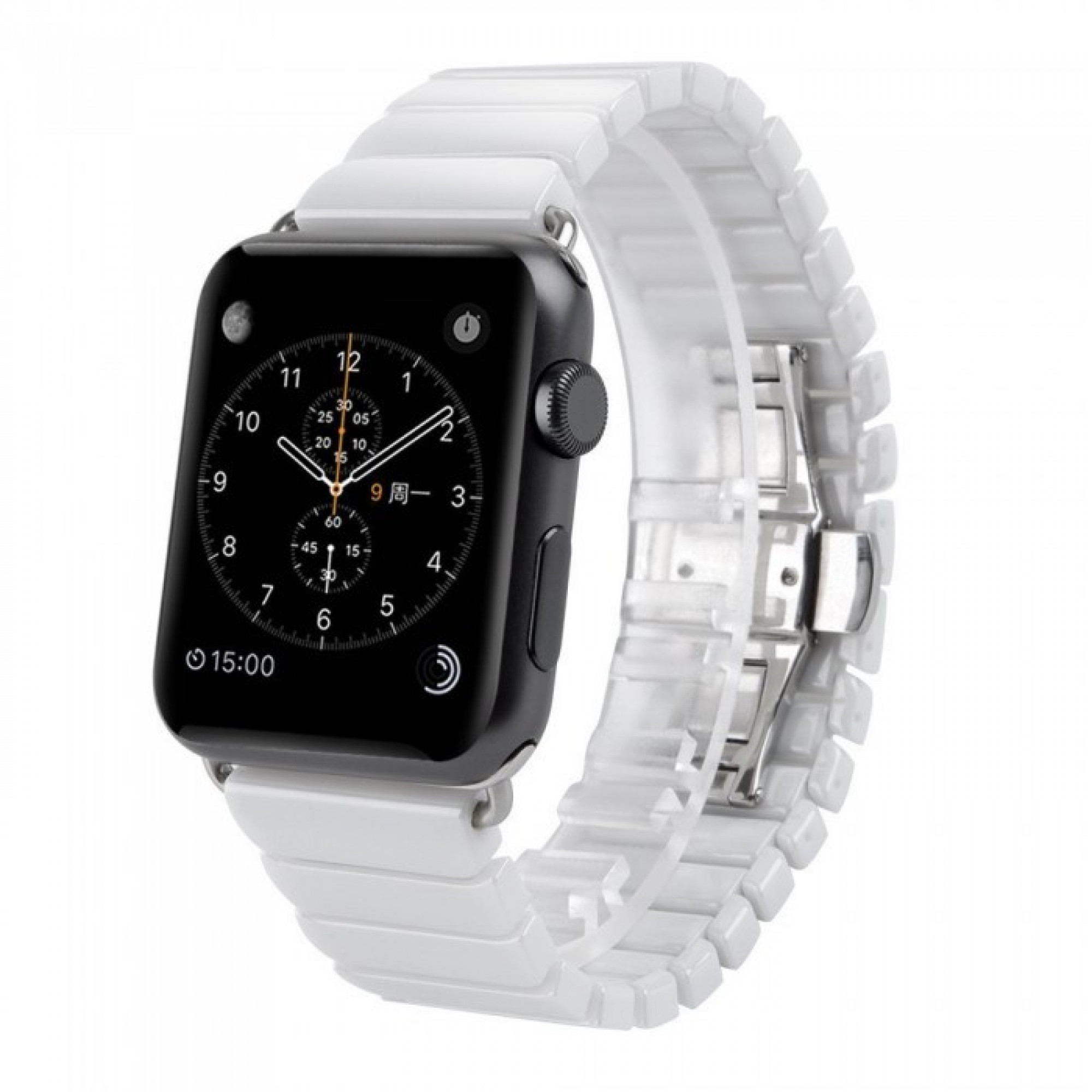 Керамический ремешок 1-Bead Ceramic Band for Apple Watch 38/40 mm - White