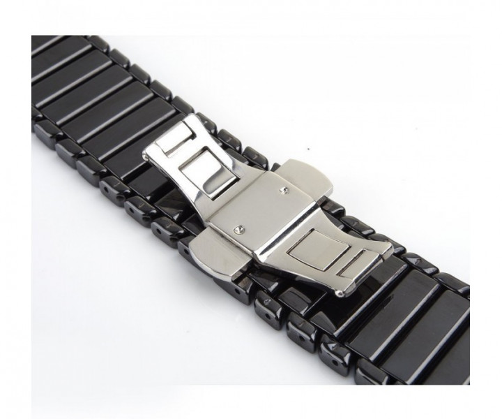 Керамический ремешок 1-Bead Ceramic Band for Apple Watch 38/40 mm - Black