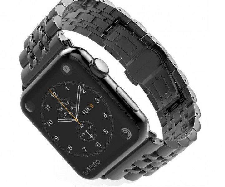 Металлический ремешок 7-Bead Metal Band for Apple Watch 42/44 mm - Black