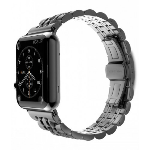 Металлический ремешок 7-Bead Metal Band for Apple Watch 42/44 mm - Black