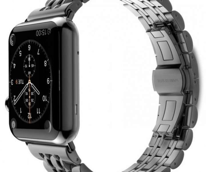 Металлический ремешок 7-Bead Metal Band for Apple Watch 42/44 mm - Black