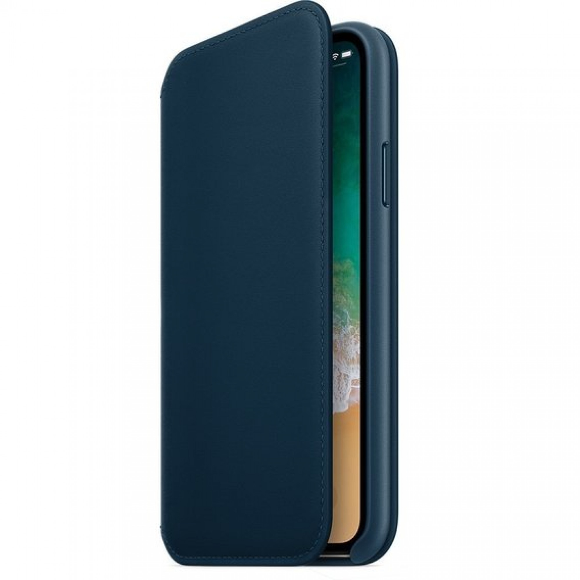 Apple iPhone X Leather Folio - Cosmos Blue (MQRW2) без коробки
