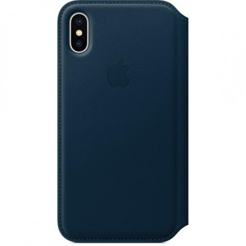 Apple iPhone X Leather Folio - Cosmos Blue (MQRW2) без коробки