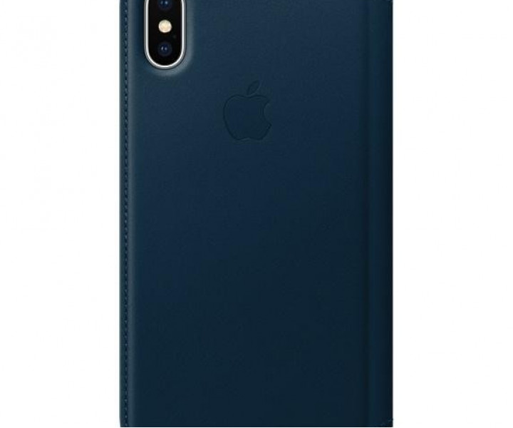 Apple iPhone X Leather Folio - Cosmos Blue (MQRW2) без коробки