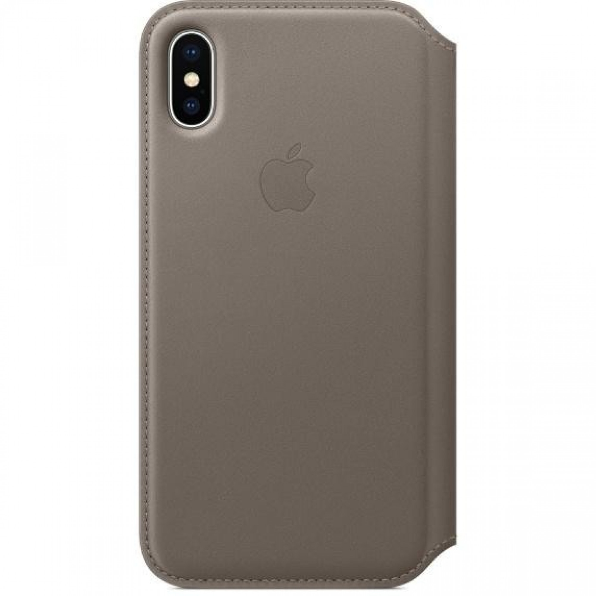 Apple iPhone X Leather Folio - Taupe (MQRY2) без коробки