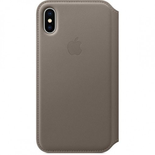 Apple iPhone X Leather Folio - Taupe (MQRY2) без коробки