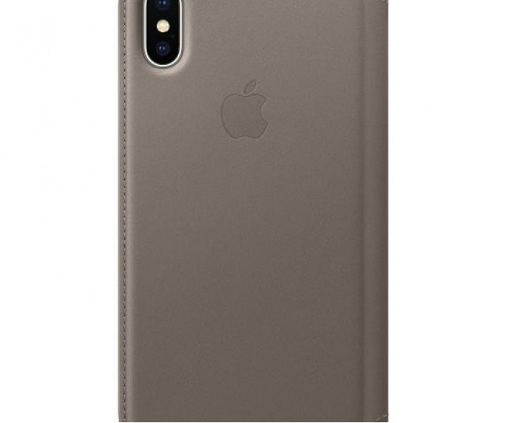 Apple iPhone X Leather Folio - Taupe (MQRY2) без коробки
