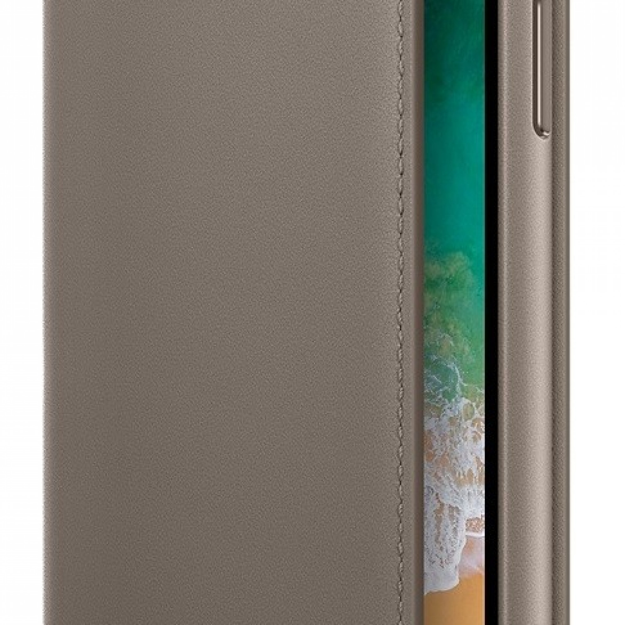 Apple iPhone X Leather Folio - Taupe (MQRY2) без коробки
