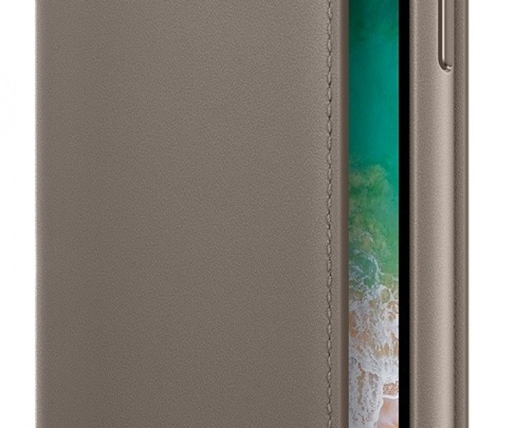 Apple iPhone X Leather Folio - Taupe (MQRY2) без коробки
