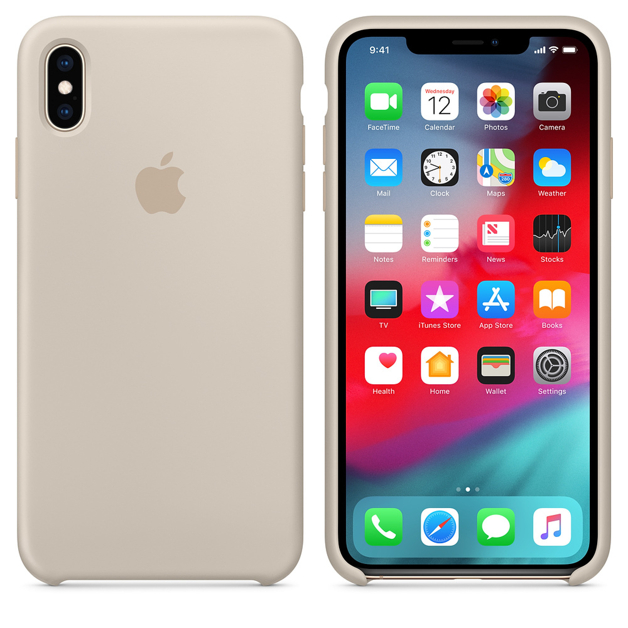 Чохол Apple Silicone Case Stone (MRWJ2) для iPhone XS Max