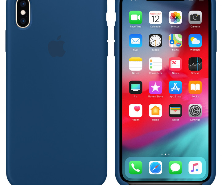 Чохол Apple Original Silicone для iPhone XS Max Blue