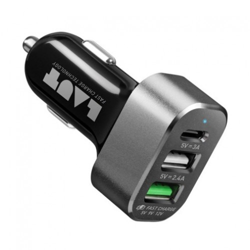 Автомобильное зарядное устройство LAUT USB Car Charger Power Dash (LAUT_PD05_BK)
