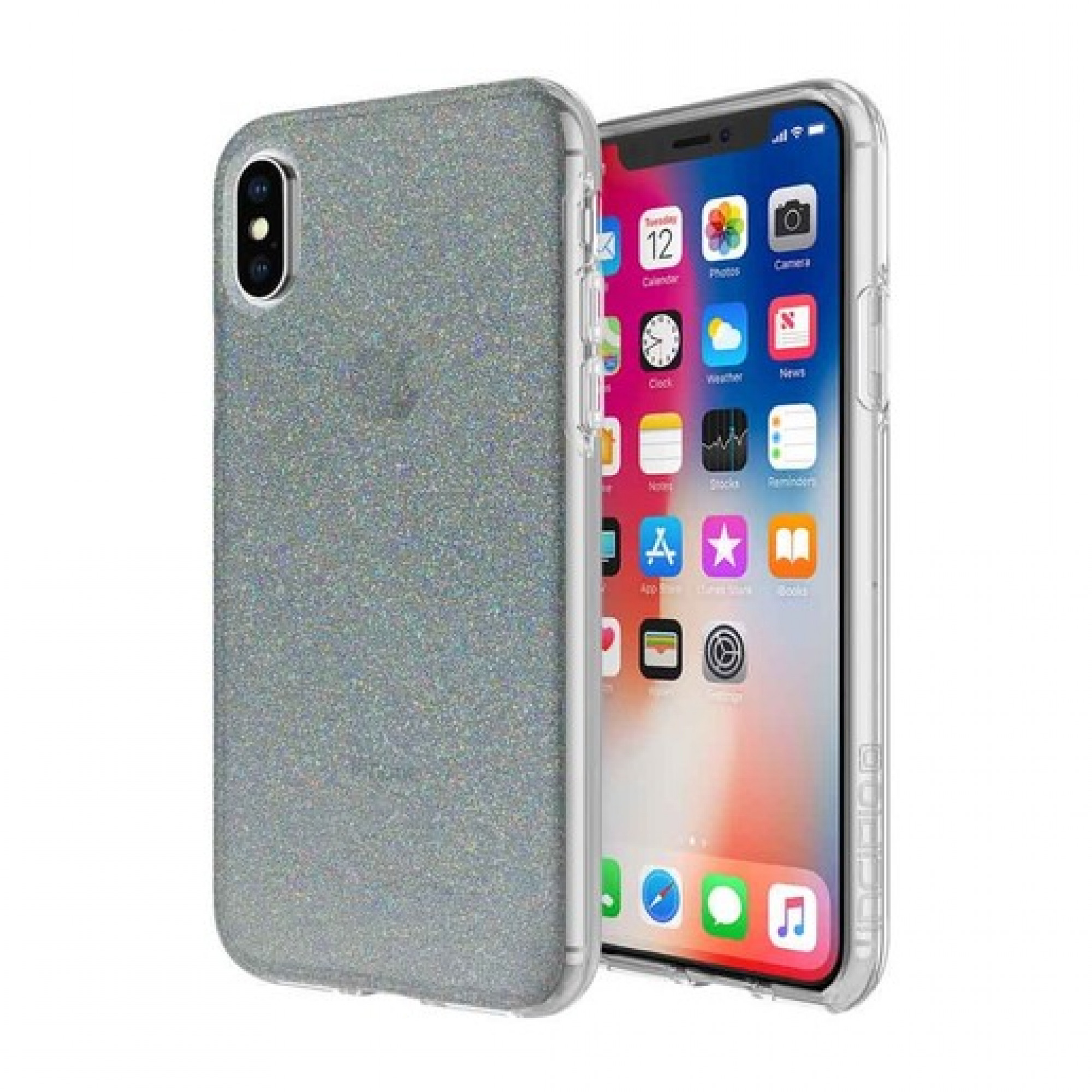 Чохол Incipio Design Series Classic для iPhone X / XS Midnight Chrome Multi-Glitter (IPH-1651-MCG)