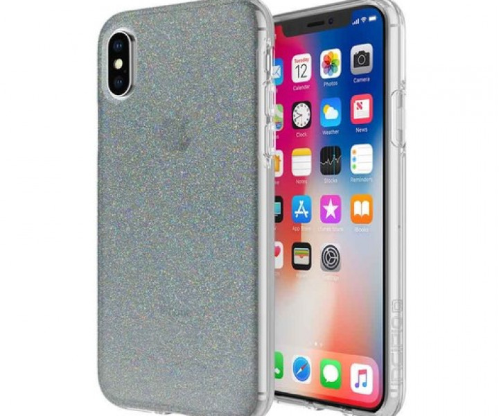 Чохол Incipio Design Series Classic для iPhone X / XS Midnight Chrome Multi-Glitter (IPH-1651-MCG)