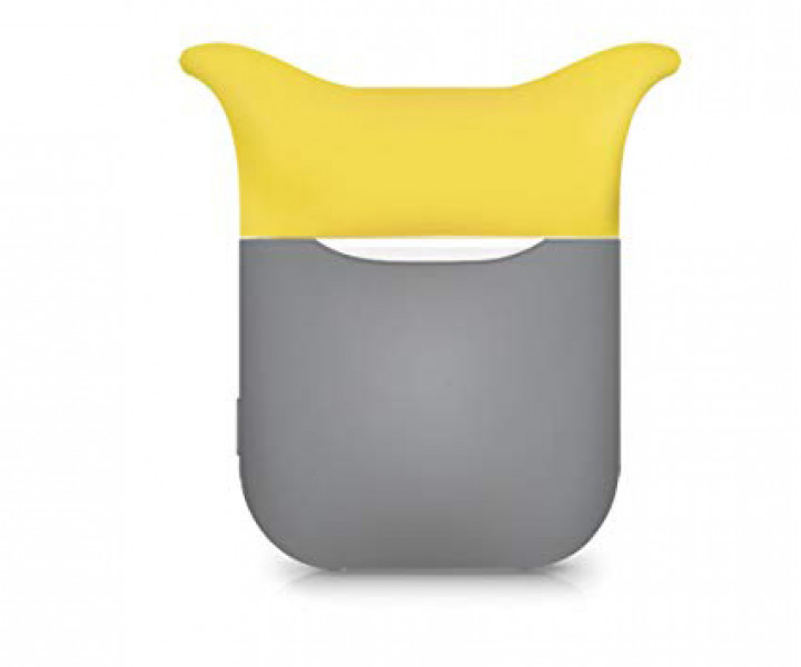 Чохол для Airpods Silicon Case Devil Gray Yellow