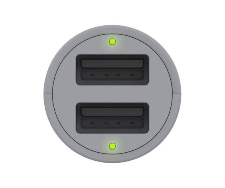 АЗУ Griffin Premium PowerJolt 12W x 2 Universal - Black/Gray (GC43266)