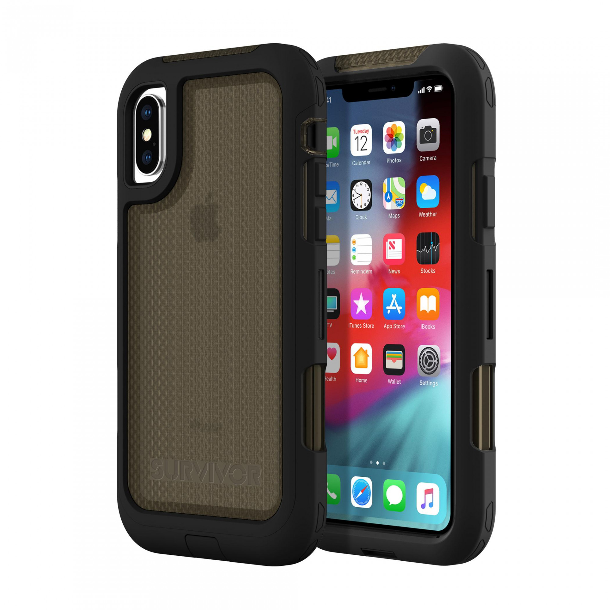 Чохол Griffin Survivor Extreme для iPhone XS Max Black/Smoke (GIP-014-BLK)