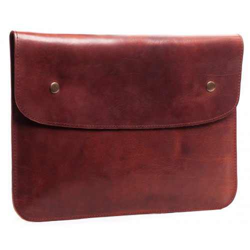 Чохол Gmakin Leather Case Vintage Button for MacBook 13 Brown (GML15)