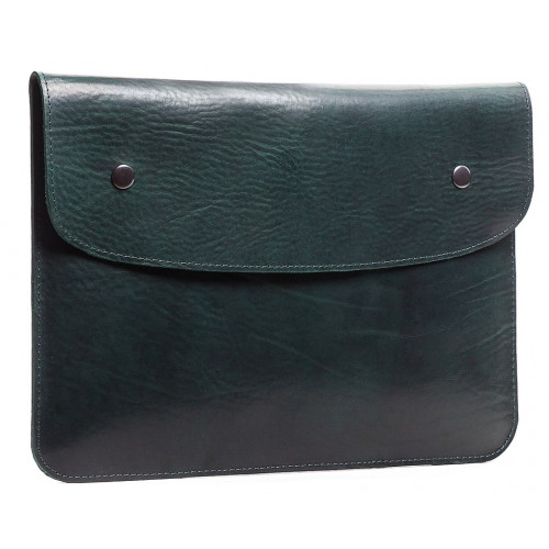 Чохол Gmakin Leather Case Vintage Button for MacBook 13 Green (GML16)