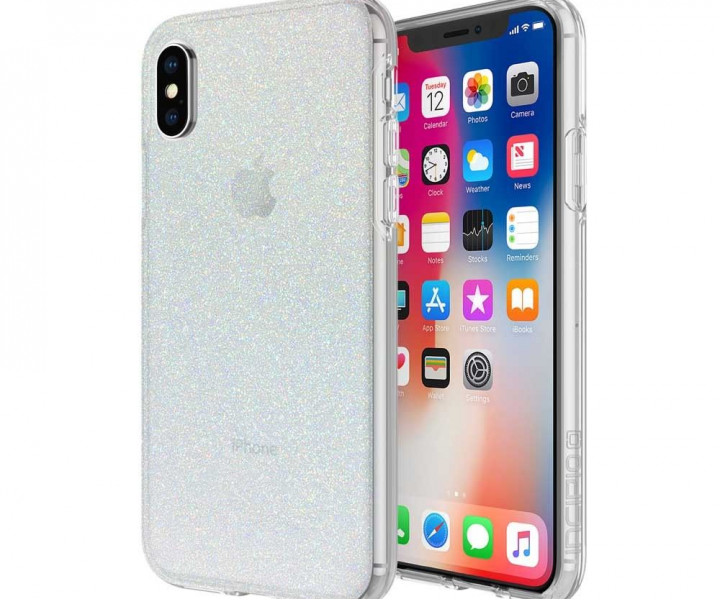 Чохол Incipio Design Series Classic для iPhone X Iridescent White Glitter (IPH-1651-WTG)