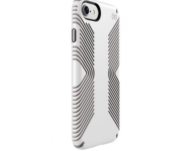 Чохол для мобільного телефону Speck iPhone 7 Almond Presidio Grip White / Ash Grey (799875728)