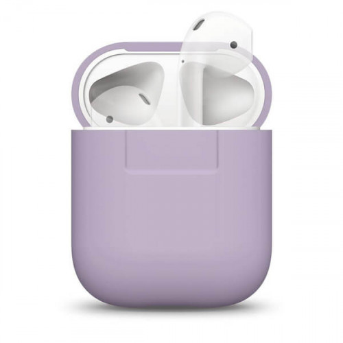 Чохол для Airpods Silicon Case Lavender Grey