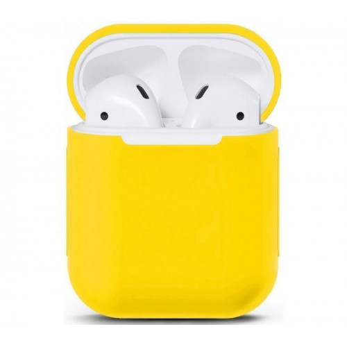 Чохол для Airpods Silicon Case Yellow