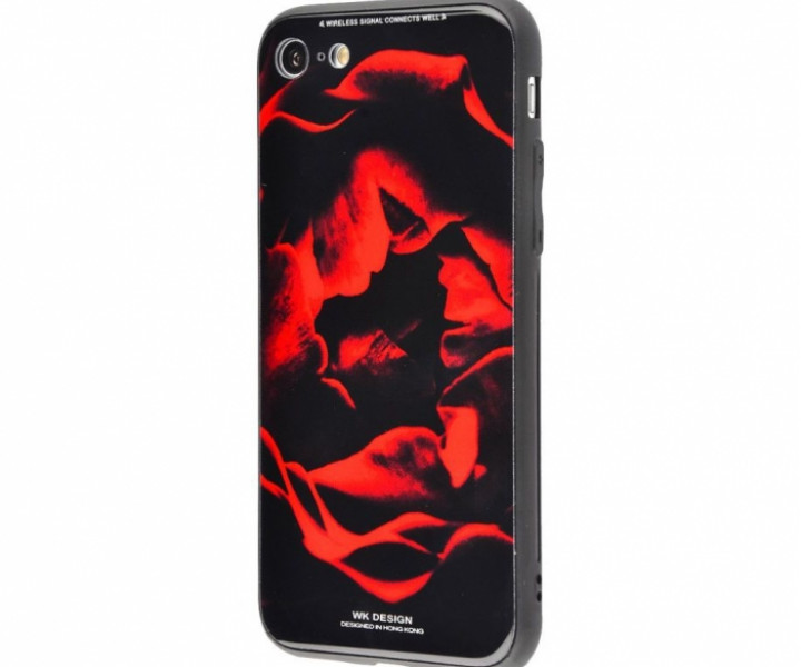 Чохол WK Design Glass LL04 для iPhone 6 / 6s Red Rose