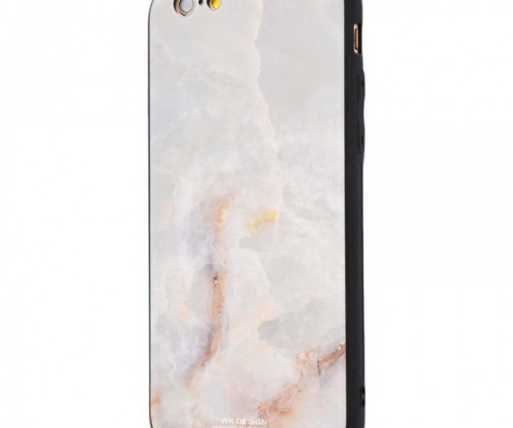 Чохол WK Design Glass LL11 для iPhone 6 / 6s Marble White